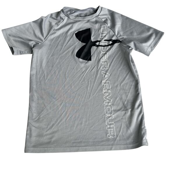 Under Armour Logo Short Sleeve Tee - Boys L - Picture 1 of 4